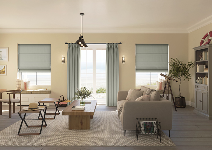 Kyoto Faux Silk, Greige - Twist&Fit Roman Blind - Image 8